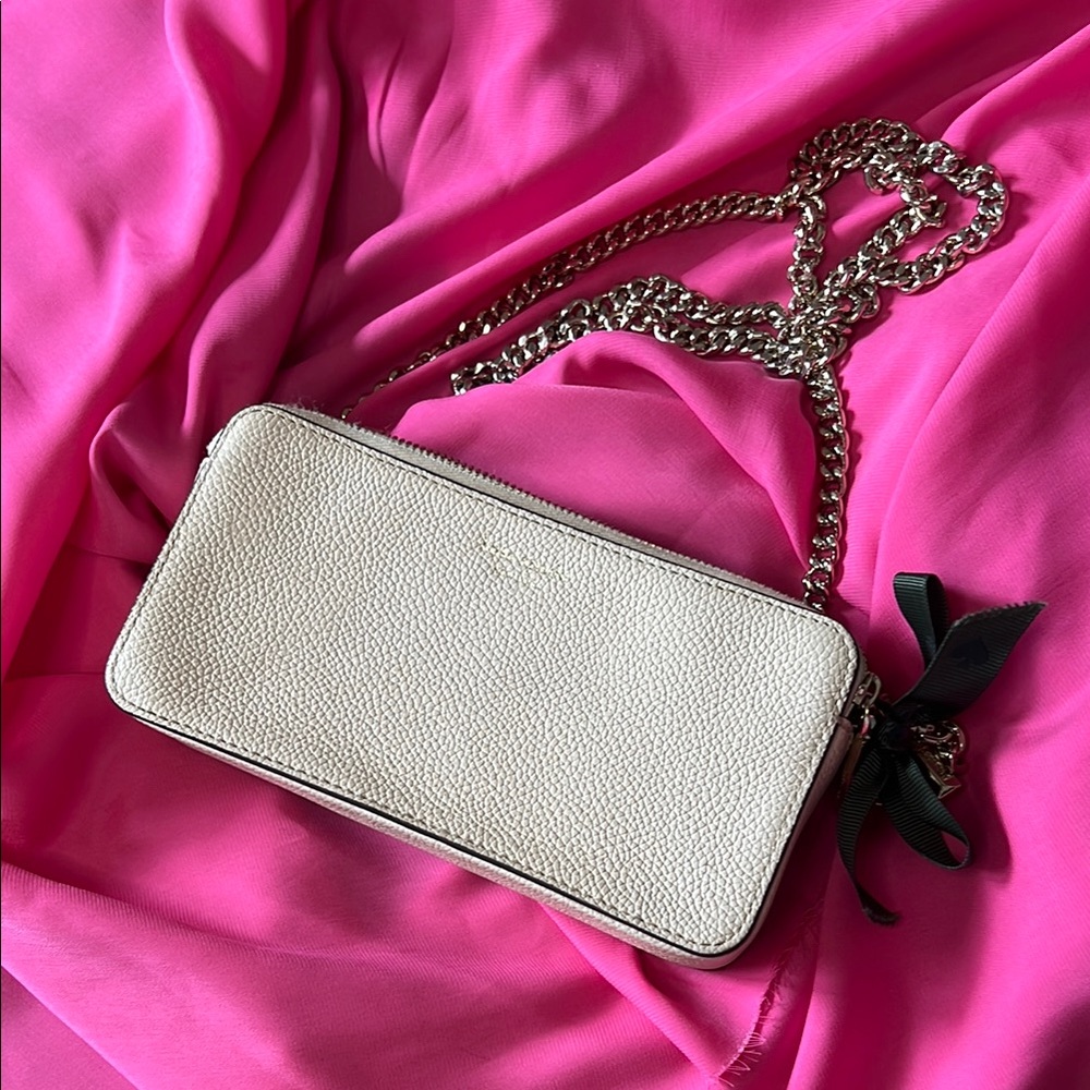 Kate Spade Cream Clutch with Chain Strap